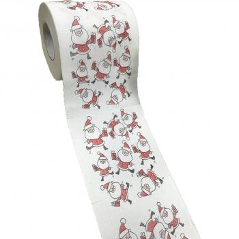 Holiday Themed Roll Paper Towels with Santa and Elk