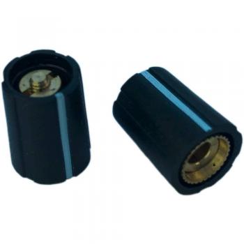 Bouton rotatif noir 1 pièce 10 mm x 13.5 mm