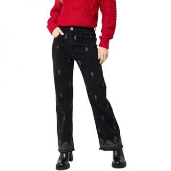 Joe Browns Jean droit brodé Or