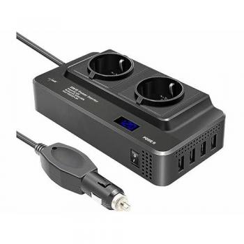 Convertisseur REVOLT 200 W, 4 ports USB + protection complète