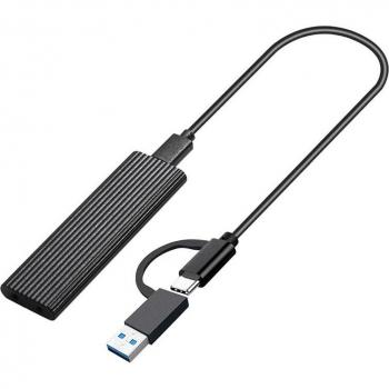 Carcasa externa M.2 SSD USB C 10Gbps sin herramientas