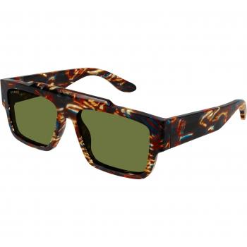 Occhiali da sole Gucci GG1460S 002 Uomo Acetato Havana Verde Quadrati Normali