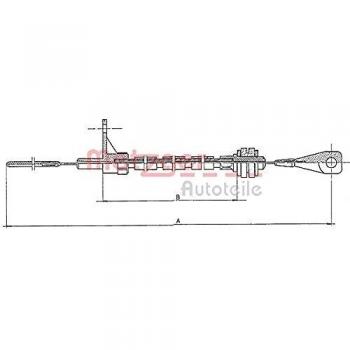 Câble d'accélérateur METZGER 11.065