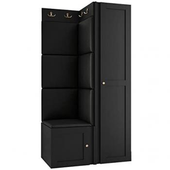Set Arredo Corridoio Nero 186x82x46cm
