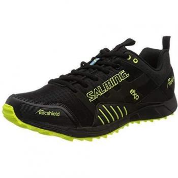 Salming T4 Trail Running Shoes Homme – Noir + Jaune Safety, 47 ⅜ EU
