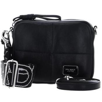 Picard Plaza Mini Leather Shoulder Bag 17.5 cm Black