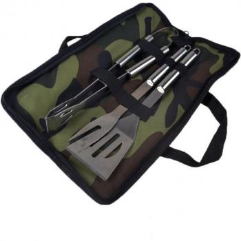 Set de Grill 3 pièces en Acier Inoxydable pour Barbecue