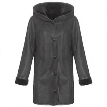 Hollert Lammfelljacke FRANKA mit Kapuze