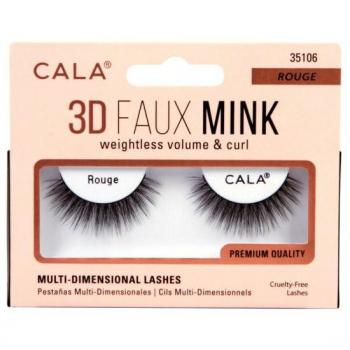 Cílios Postiços 3D Faux Mink Cala Lashes Rouge 1 Par