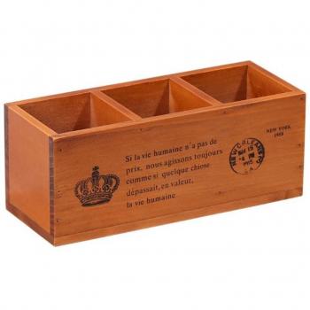 Rangement compact bois 3 niveaux pour TV et accessoires