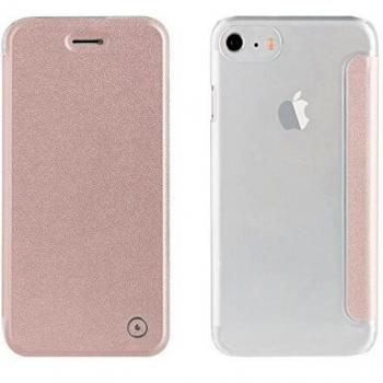 Funda de Tela Transparente Rosa MUVIT iPhone 7/6S