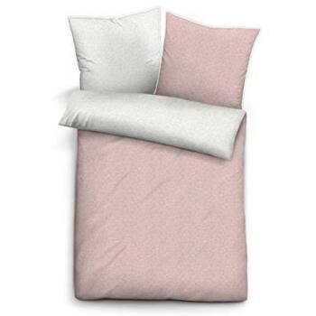 Bettwäsche BIBERNA Hermal 200 cm x 200 cm, Flanell, rosa