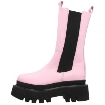 Bota femenina YELLOW Cleveland en acabado rosa