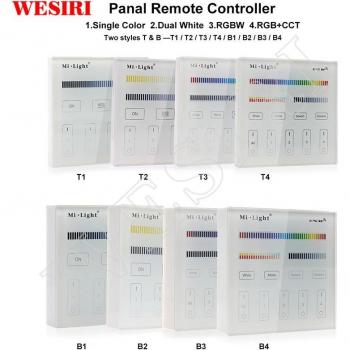 Sistema de iluminación T4 RGBW Blanco con panel táctil