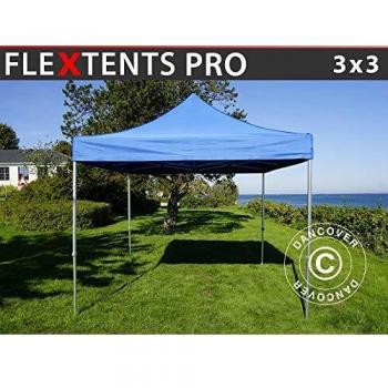 FleXtents 3x3m Blue Waterproof Canopy