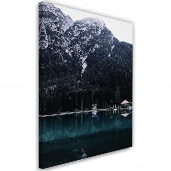 Scène Idéale Rive Lac 40x60 Peinture sur Toile
