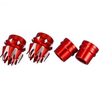 Joystick Antideslizante 3D de 2 Capas M3 para Control Remoto FUTABA Frsky Rojo