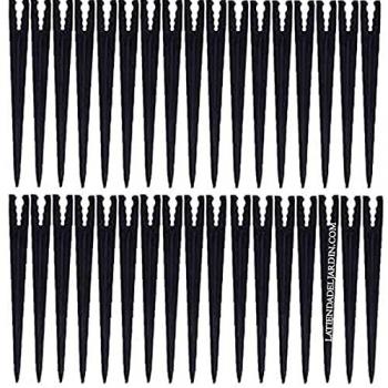 Kit 100 crampons de fixation 3‑7 mm pour lignes d’égouttage et tuyaux gouteurs