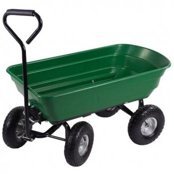 Carrello Giardino Ribaltabile 250 Kg 4 Ruote Green Trolley