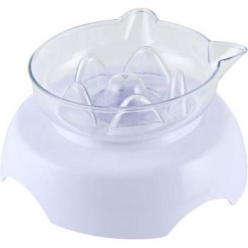 Transparente Haustier-Schüssel mit Nackenstütze für Futter und Wasser