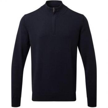 Felpa uomo Asquith & Fox AQ048: zip e cotone misto