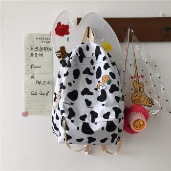 Mochila de Mujer DIFA con Diseño de Vaca