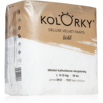 Pannolini Kolorky Deluxe Velvet Pants Wild taglia L 8-13 kg 19 pz