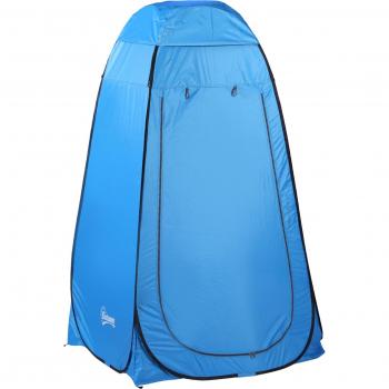 Outsunny mobiles Duschzelt, Pop-up Toilettenzelt, wasserfest, 120x120x190cm, Blau