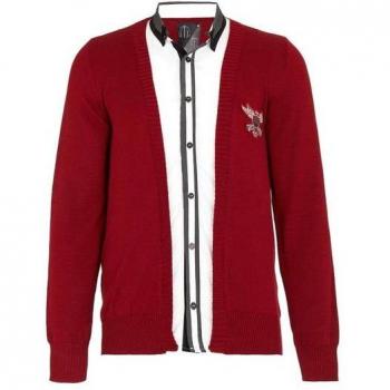 Herren Strickpullover in 2-in-1-Design von CIPO & BAXX