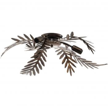 Onli Felce 3 Light Feather Ceiling Lamp, Bronze