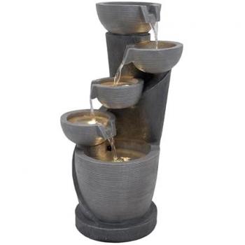 Lago di Luce Fontana a Cascata 4‑Luci LED Calde