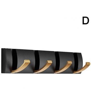 Ganchos de Pared Negra para Abrigos y Accesorios