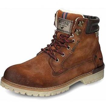 MUSTANG Schuhe Herren Workerboots, gefüttert, Größe 48, braun