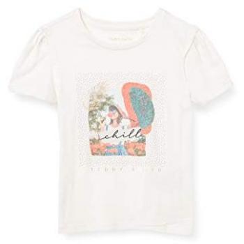 Top Teddy Smith Manica Corto Patchy White 12 anni