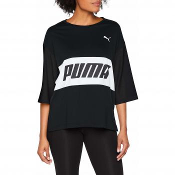 Tee-Shirt Femme Puma Modern Sports Boyfriend, Coton Noir, FR : M