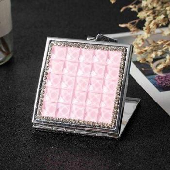 8 Color Crystal Compact Mirror