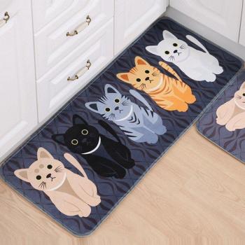 Tapis de cuisine chat dessin animé