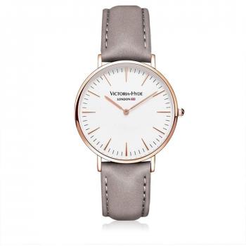 VICTORA Hyde Minimaliste Classique Analogique Quartz Montre-Bracelet Cuir Homme