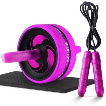 Roue abdominale et corde à sauter pour fitness