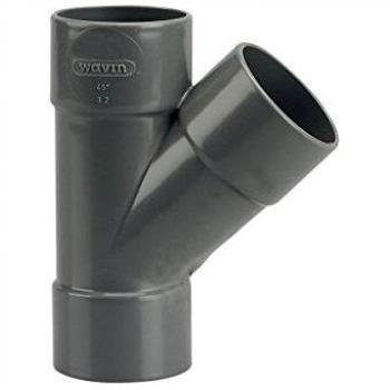 Culotte simple PVC 63 mm Wavin
