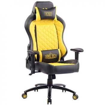 Chaise de Bureau Ajustable CLP Noir/Jaune