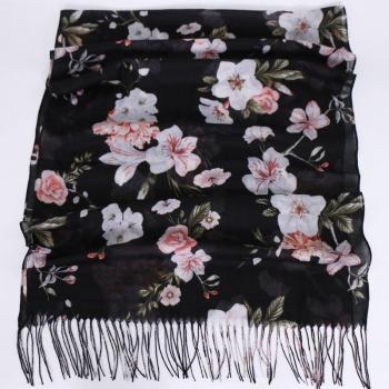 Bufandas de flores para pañuelo de mujer