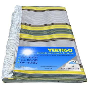 Tenda Sole Esterno Righe Giallo Marrone 150x250