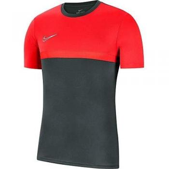 Nike Youth Academy Pro Short Sleeve Top, Anthracite/Bright Crimson, XL
