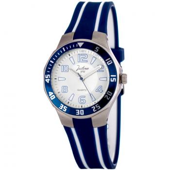Reloj Mujer Justina 11910AB – Diseño de Cuarzo con Correa de Caucho