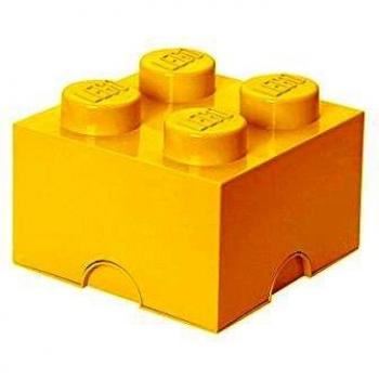 LEGO Brick Mattoncino Contenitore a Bottoncini Giallo Chiaro 5.7 lt