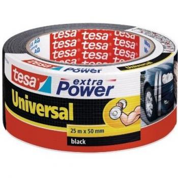 Tesa ToughWrap Extra Power Duct Tape – 25 m × 50 mm, Black