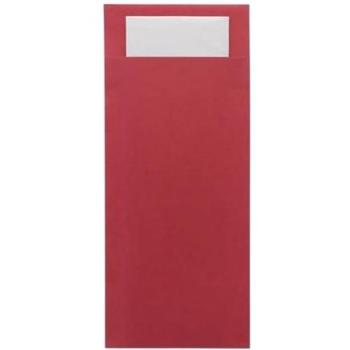 500‑Pack Beet‑Red Europochette Cutlery + 2‑ply Napkin Set