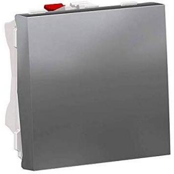Pulsador Schneider Electric 2 Módulos Aluminio NU320630