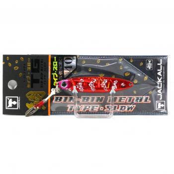 Jig Bin Metal Jackall 9774 TG 40g Tungsteno Rojo Ika Glow
